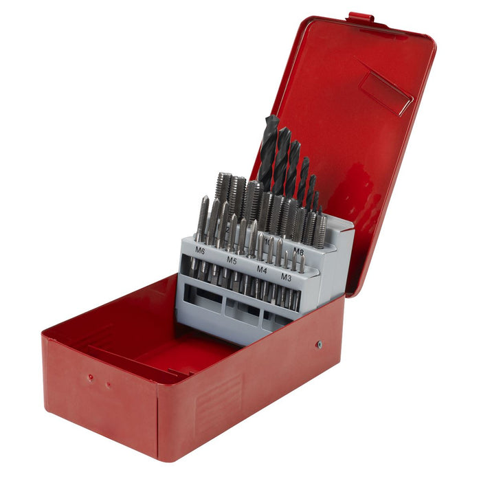 Sealey Metric Tap & Drill Bit Set 28pc AK3023 Sealey - Dynamic Drive