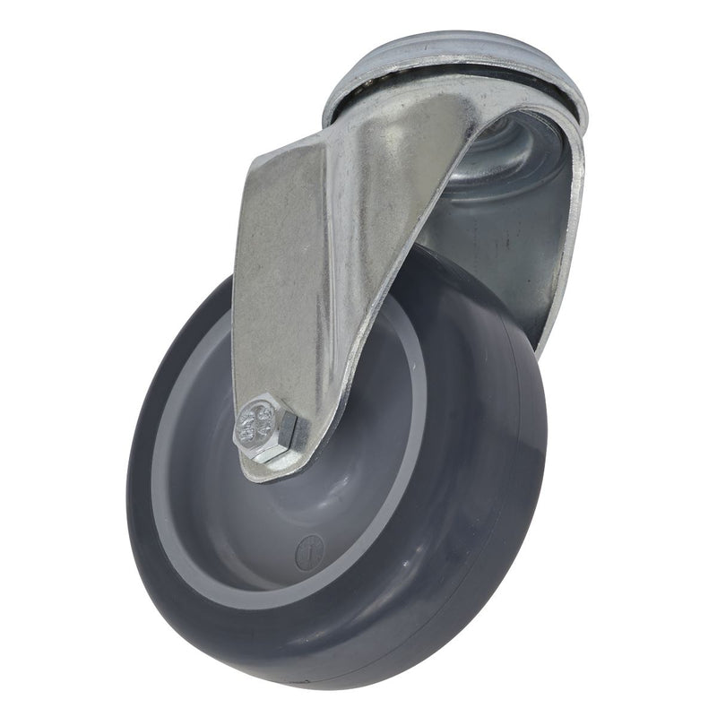 Sealey Castor Wheel Bolt Hole Swivel75mm SCW275SB Sealey - Dynamic Drive