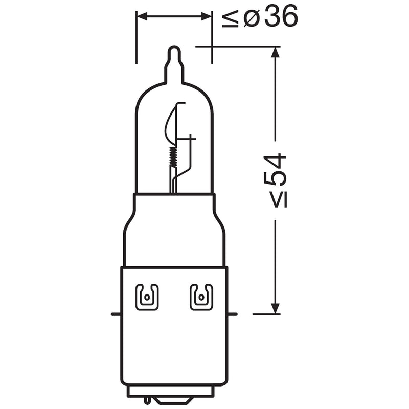 Osram 64327-01B S2 Motorcycle/Scooter Headlamp Bulb, 12 V, 35 W Osram - Dynamic Drive