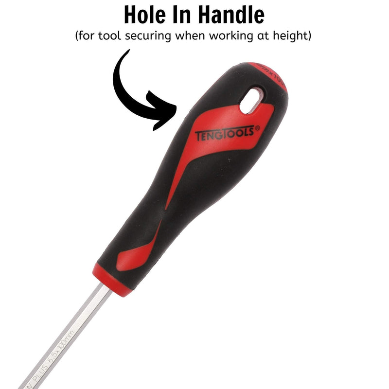 Teng Tools Flat Screwdriver 1.2 x 6.5 x 100mm L Hex Shaft Teng Tools - Dynamic Drive