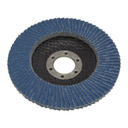 Sealey Flap Disc Zirconium 115mm 22mm Bore 80Grit FD11580 Sealey  - Dynamic Drive