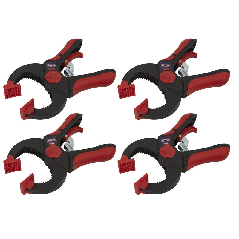 Sealey Ratchet Clamp 45mm 4pc Set RC504 Sealey - Dynamic Drive