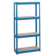 Draper Steel Shelving Unit, 4 Shelves, L760 x W300 x H1520mm 21658 Draper - Dynamic Drive