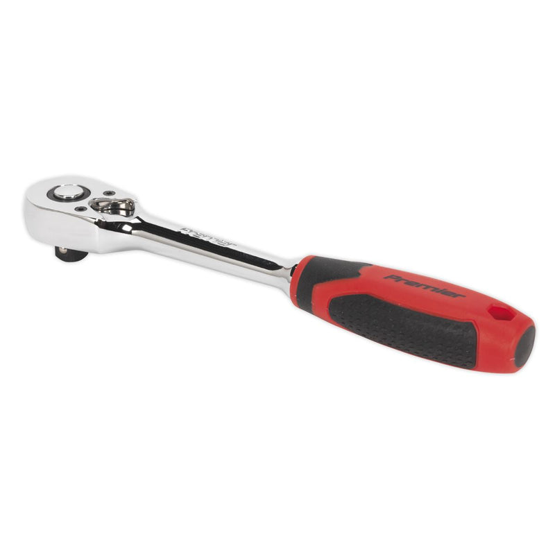 Sealey Ratchet Wrench 3/8"Sq Drive Pear-Head Flip Reverse AK8947 Sealey - Dynamic Drive