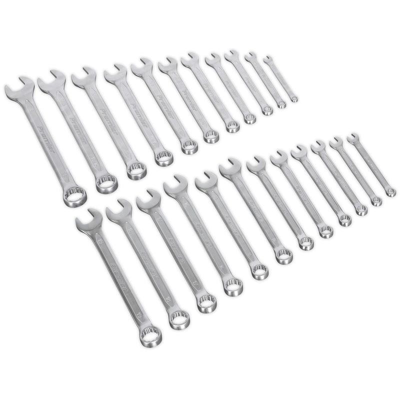 Sealey Combination Spanner Set 23pc Metric/Imperial AK63256 Sealey - Dynamic Drive