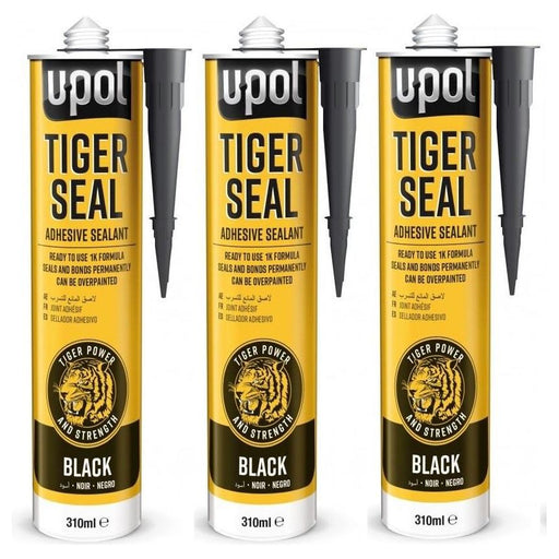3x Upol Tiger Seal Black 310ml Polyurethane Adhesive Sealant TIG/NB New U-POL UPOL - Dynamic Drive