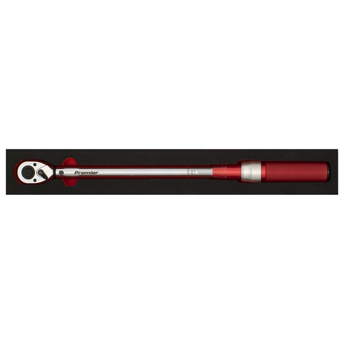 Sealey Torque Wrench Micrometer Style 1/2" Drive 40-220Nm Calibrated in EVA Tray Sealey  - Dynamic Drive