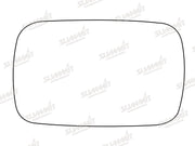 Summit Stick-On Anti Dazzle Mirror Glass fits Ford Fiesta Mk2 LHS Summit - Dynamic Drive