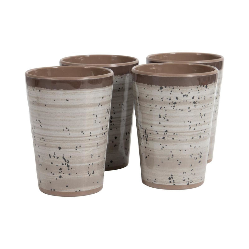 Bo-Camp Cup Halo Melamine 4 Pieces Beige Bo-Camp - Dynamic Drive