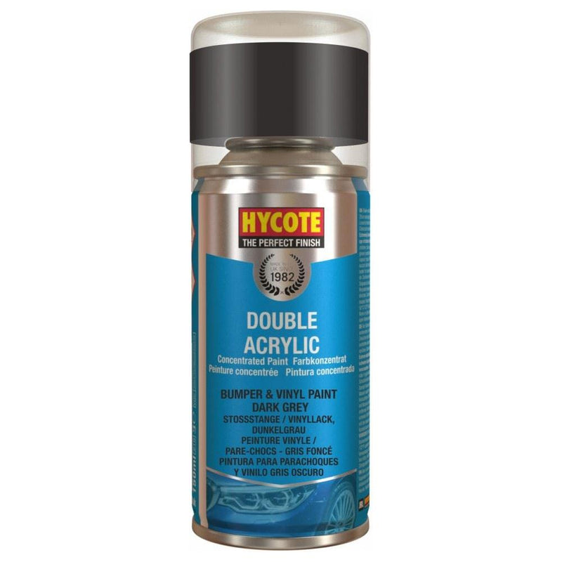 6x Hycote Aerosol Paint for Bumper Paint Dark Grey 150ml Hycote - Dynamic Drive