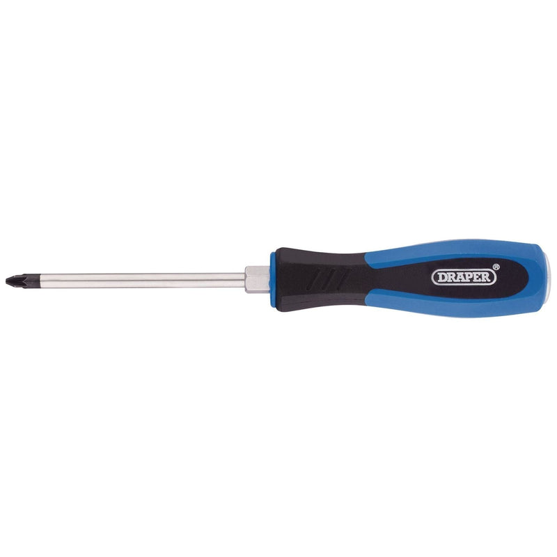 Draper Pound Thru' PZ Type Screwdriver, No.2 x 100mm 40806 Draper - Dynamic Drive
