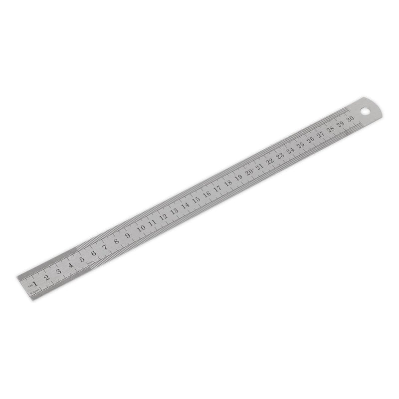 Sealey Steel Rule 300mm/12" AK9641 Sealey - Dynamic Drive
