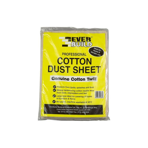 Everbuild Sika Cotton Dust Sheet 3.6 x 2.7m Everbuild Sika - Dynamic Drive