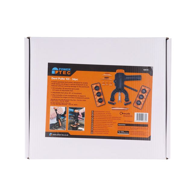 Powertec Dent Puller Kit 34pc - 92676 PowerTec - Dynamic Drive