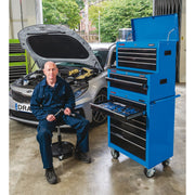 Draper Intermediate Tool Chest, 3 Drawer, 26", Blue 14970 Draper - Dynamic Drive