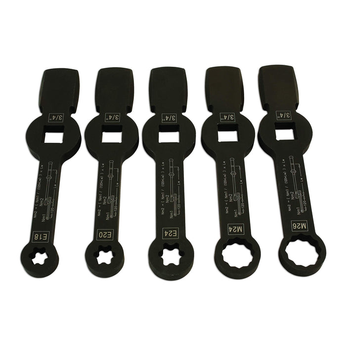 Laser Brake Caliper Wrench Set 5pc - for HGV 7160 Laser - Dynamic Drive