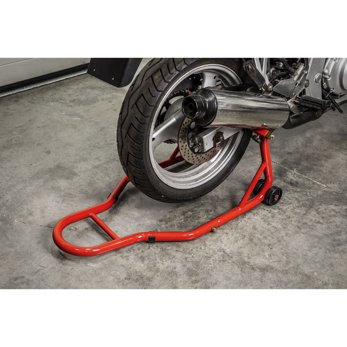 Sealey Universal Rear Paddock Stand with Rubber Supports RPS2KD Sealey - Dynamic Drive