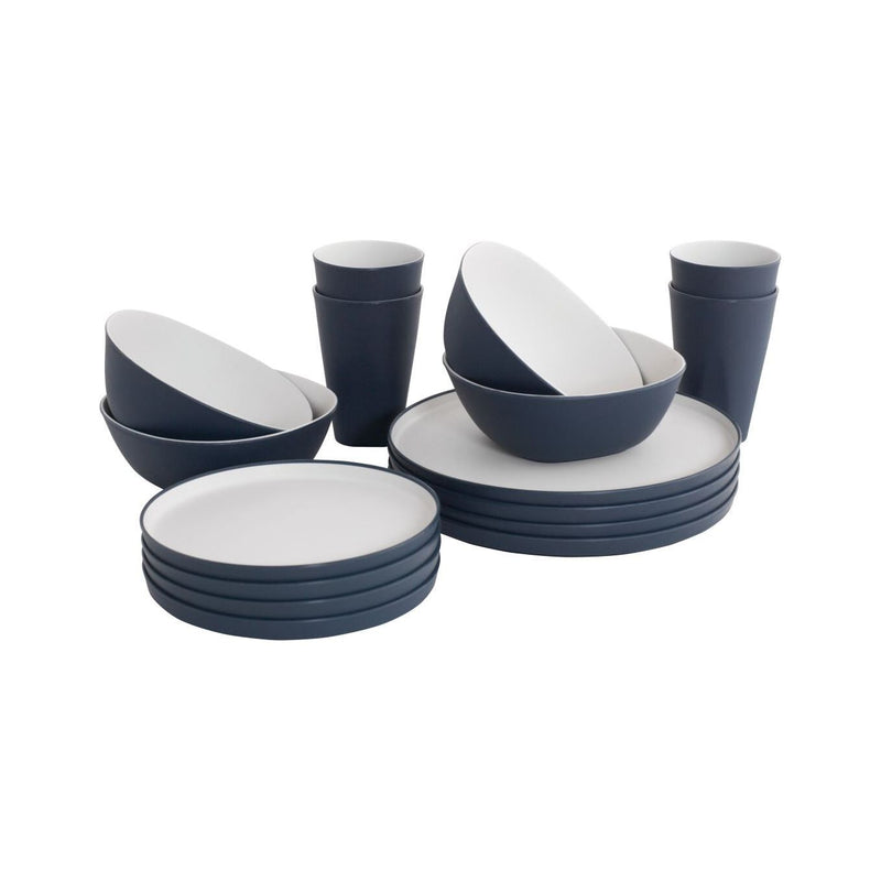 Outwell Gala 4 Person Camping Dinner Set Navy Night Outwell - Dynamic Drive