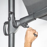 Dellonda Cantilever Parasol with 360 Rotation, Tilt & Cover 3m - Grey Dellonda - Dynamic Drive