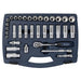 Sealey Premier Socket Set 34pc 3/8" Drive Metric WallDrive Ratchet Extension Bar Sealey  - Dynamic Drive