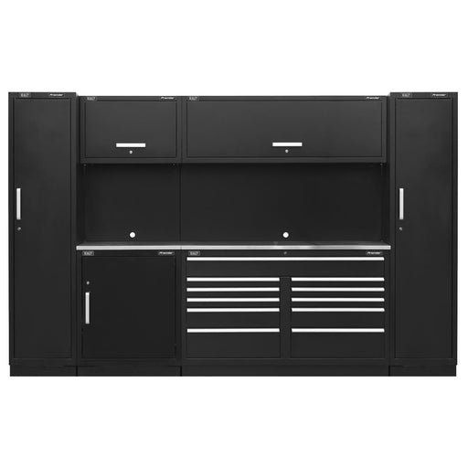 Sealey Premier Premier Storage System with Stainless Worktop 3.55m APMSCOMBO7SS Sealey Premier - Dynamic Drive