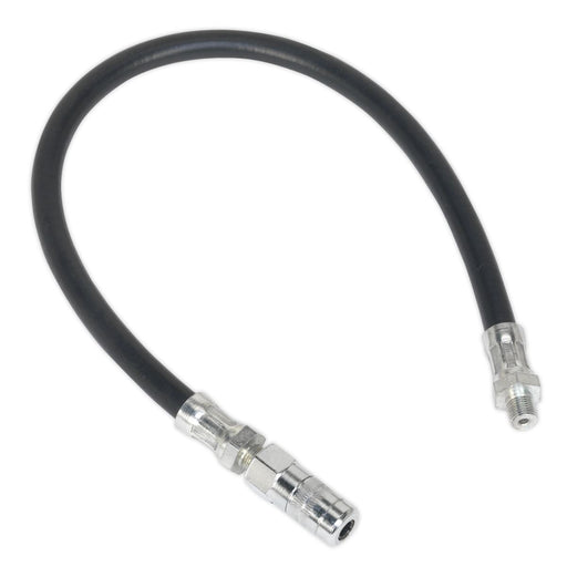 Sealey Rubber Del Hose with 4-Jaw Connector Flex 450mm 1/8"BSP Gas GGHE450 Sealey  - Dynamic Drive