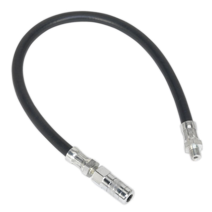 Sealey Rubber Del Hose with 4-Jaw Connector Flex 450mm 1/8"BSP Gas GGHE450 Sealey  - Dynamic Drive