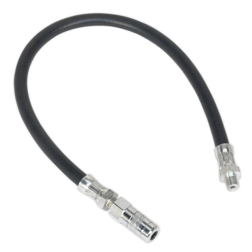 Sealey Rubber Delivery Hose with 4-Jaw Connector Flexible 450mm 1/8"BSP Gas Sealey - Dynamic Drive