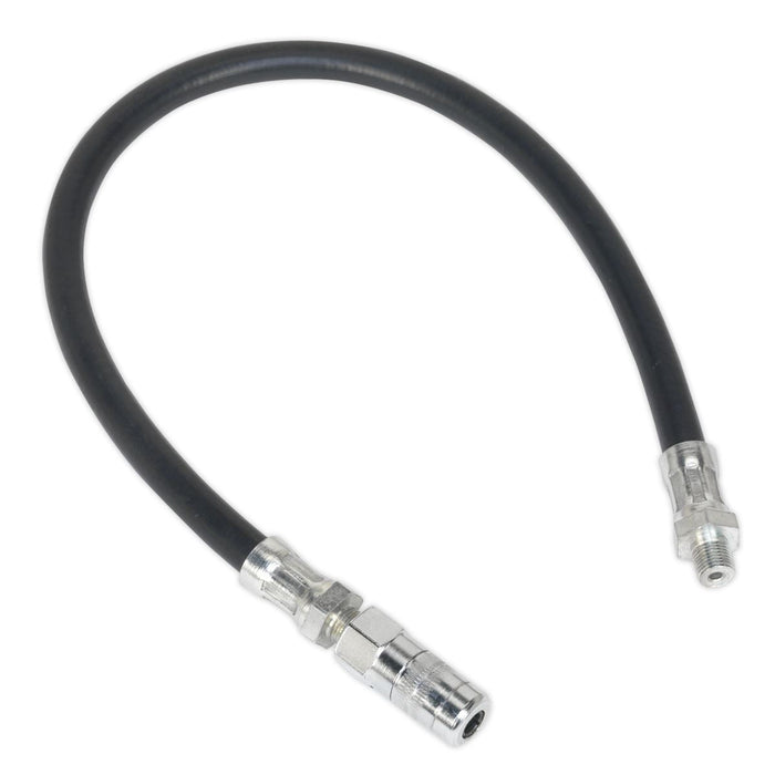 Sealey Rubber Delivery Hose with 4-Jaw Connector Flexible 450mm 1/8"BSP Gas Sealey - Dynamic Drive