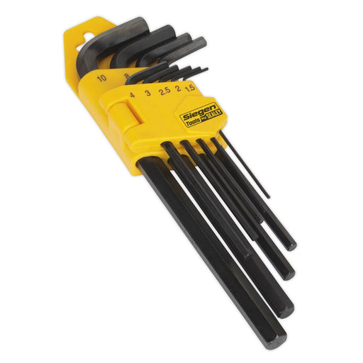 Seigen by Sealey Hex Key Set 9pc Long Metric S01091 Seigen by Sealey  - Dynamic Drive