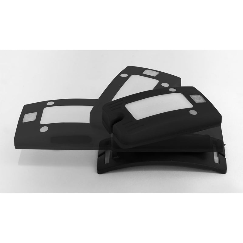 2W COB LED Rechargeable Head Torch Auto Sensor Cycling Front Rear Light Black Sealey  - Dynamic Drive