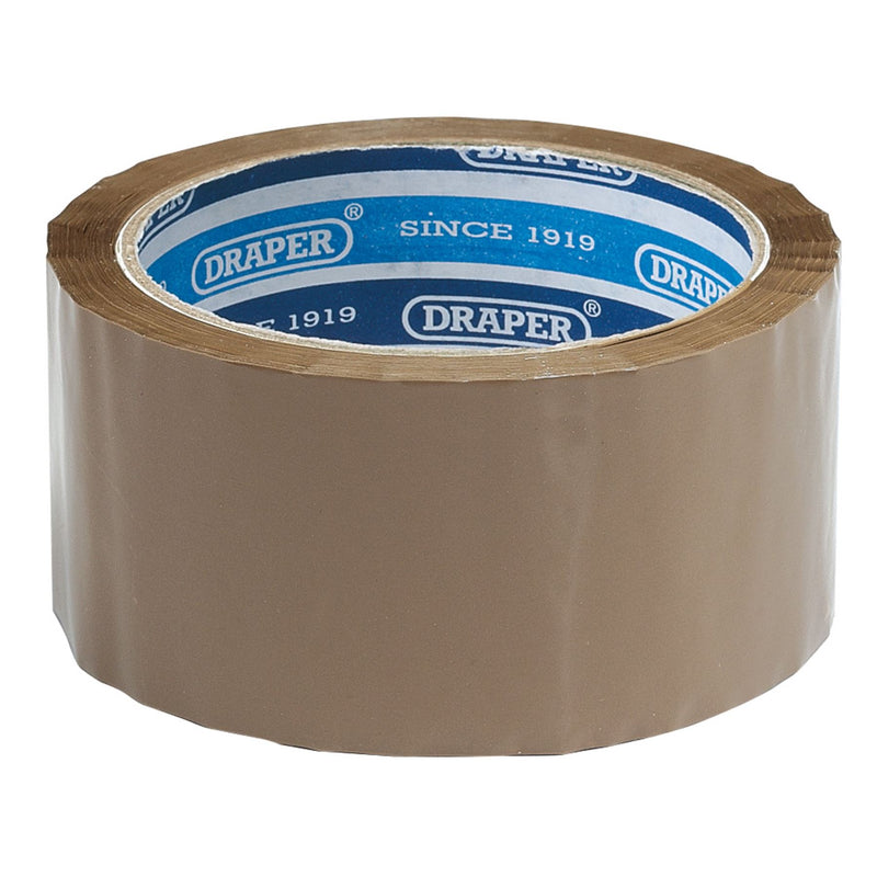 Draper Packing Tape Roll, 66m x 50mm 63388 Draper - Dynamic Drive