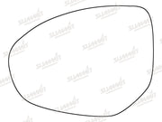 Summit Stick-On Standard Mirror Glass fits Mazda 2 07 to 12, Mazda 3 09 to 13 & Mazda 6 07 to 09 LHS Summit - Dynamic Drive
