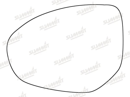 Summit Stick-On Standard Mirror Glass fits Mazda 2 07 to 12, Mazda 3 09 to 13 & Mazda 6 07 to 09 LHS Summit - Dynamic Drive