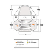Vango Classic Air 300 3 Person Air Tent Camping Vango - Dynamic Drive