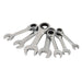 Silverline Stubby Ratchet Spanner Set 7pce 8 - 19mm Silverline - Dynamic Drive