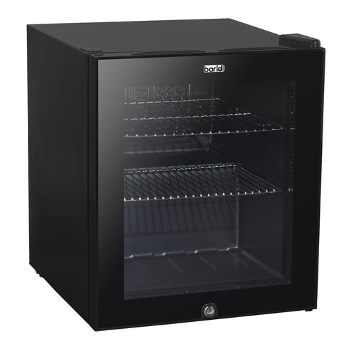 Baridi 50L Table Top Beer & Drinks Mini Fridge 3-10C Light Black & Glass Baridi  - Dynamic Drive