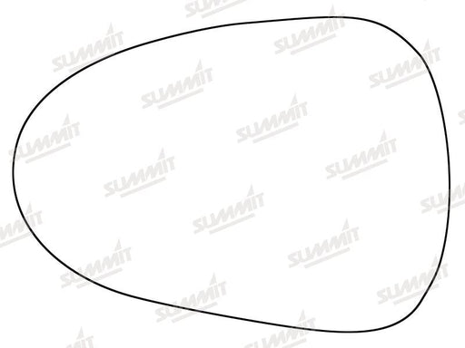 Summit Heated Base Plate With Standard Mirror Glass fits Seat Ibiza / Exeo 08 on LHS Summit - Dynamic Drive