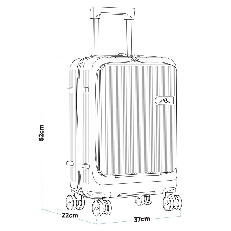 Dellonda Cabin Size Luggage with Laptop Compartments & Dual TSA Lock 20" Dellonda - Dynamic Drive