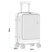 Dellonda Cabin Size Luggage with Laptop Compartments & Dual TSA Lock 20" Dellonda - Dynamic Drive