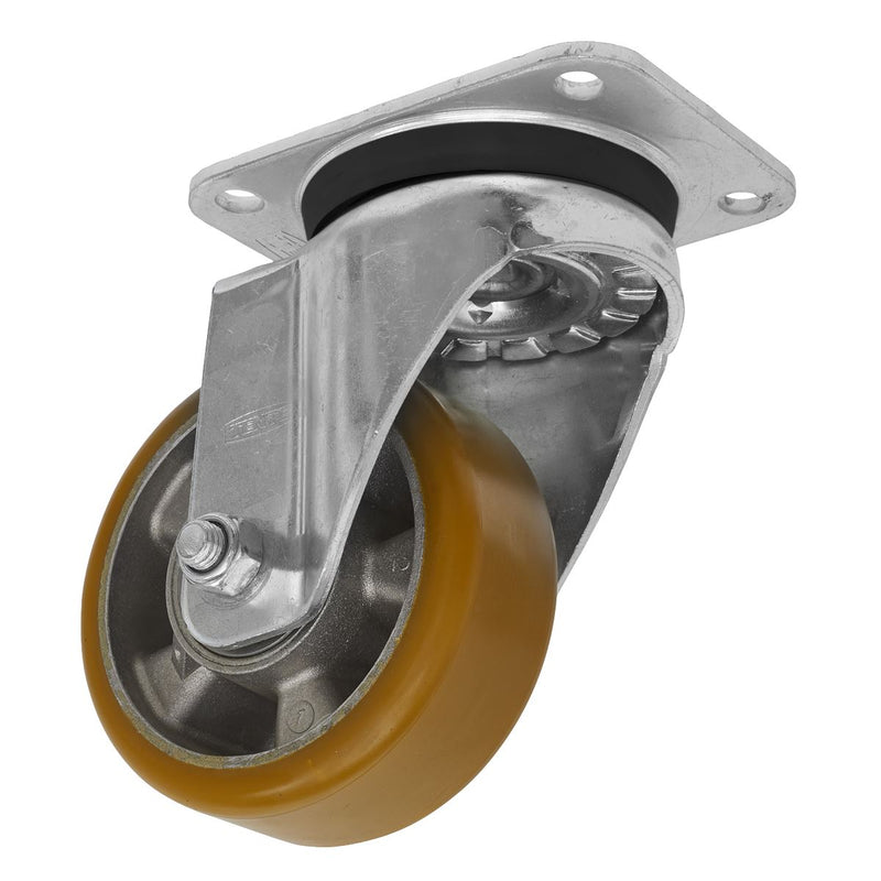Sealey Castor Wheel Swivel Plate125mm SCW5125SP Sealey - Dynamic Drive