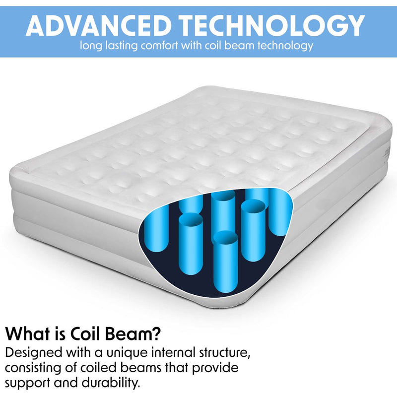 Dellonda Raised Air Bed with Removable Electric Pump & Storage Bag - Queen Dellonda - Dynamic Drive