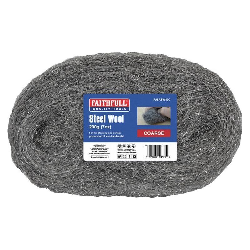 Faithfull Steel Wool Coarse 200g Faithfull - Dynamic Drive