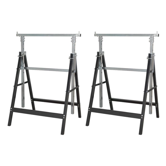 Sealey Fold Down Telescopic Trestle 200kg Capacity - Pair FDT32 Sealey - Dynamic Drive