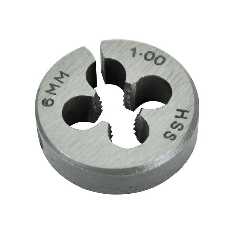 Faithfull HSS Straight Flute Split Die M6 x 1.0, 13/16in OD Faithfull - Dynamic Drive