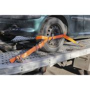Sealey Car Transporter Ratchet Tie Down 50mm x 3m Steel Wheel Single 4500kg Brea Sealey - Dynamic Drive