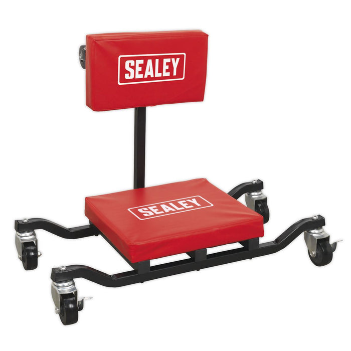 Sealey Low Level Mechanics Creeper Board Seat and Kneeler Under Car Crawler Sealey  - Dynamic Drive