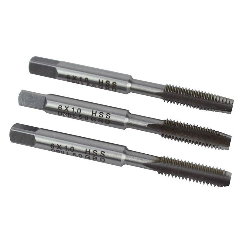 Faithfull HSS Straight Flute Tap Set M6 x 1.0, 3 Piece Faithfull - Dynamic Drive