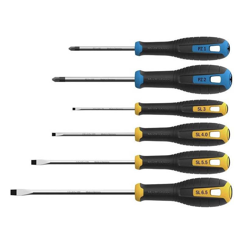 Hultafors Pozidriv & Slotted Screwdriver Set, 6 Piece Hultafors - Dynamic Drive