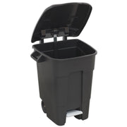 Sealey Refuse/Wheelie Bin with Foot Pedal 100L Black BM100P Sealey - Dynamic Drive